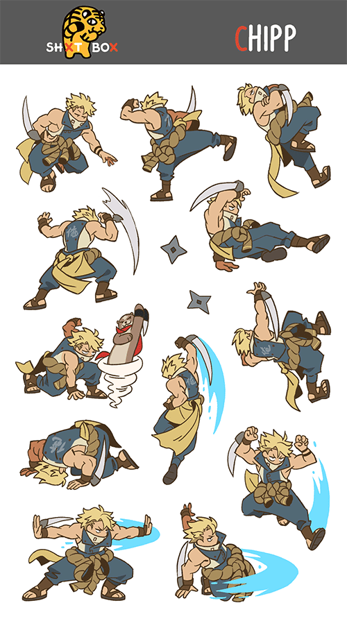 GGST CHIPP — Sticker Sheet