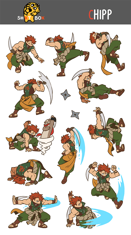 GGST CHIPP — Sticker Sheet