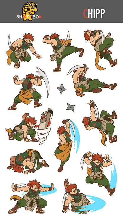 GGST CHIPP — Sticker Sheet