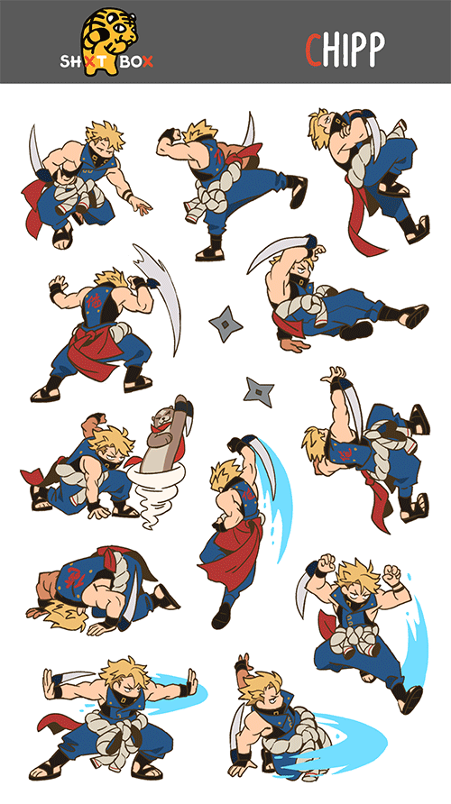 GGST CHIPP — Sticker Sheet