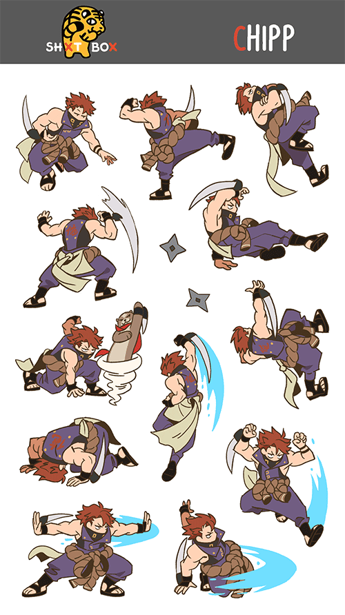 GGST CHIPP — Sticker Sheet