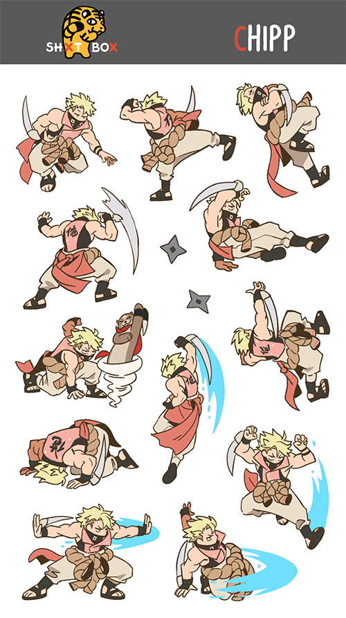 GGST CHIPP — Sticker Sheet