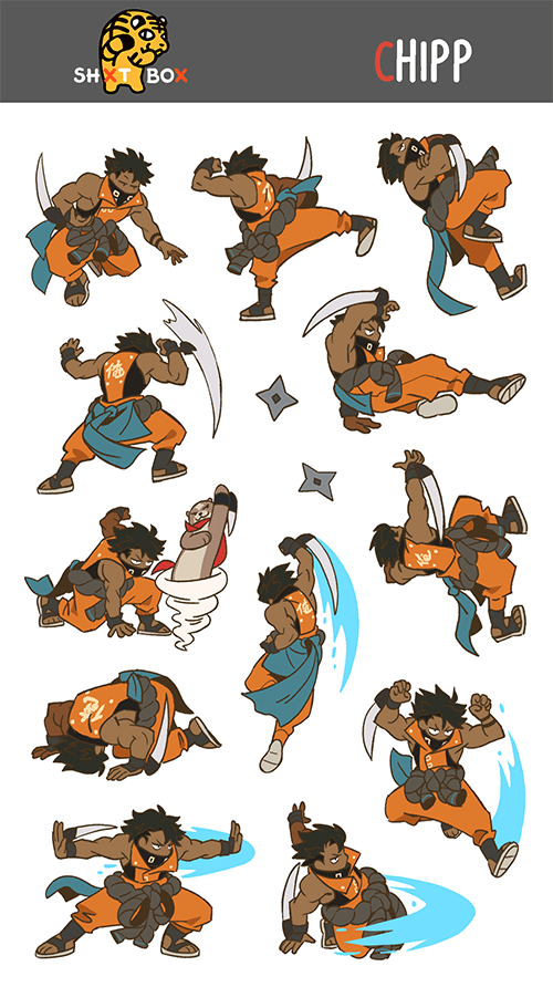 GGST CHIPP — Sticker Sheet