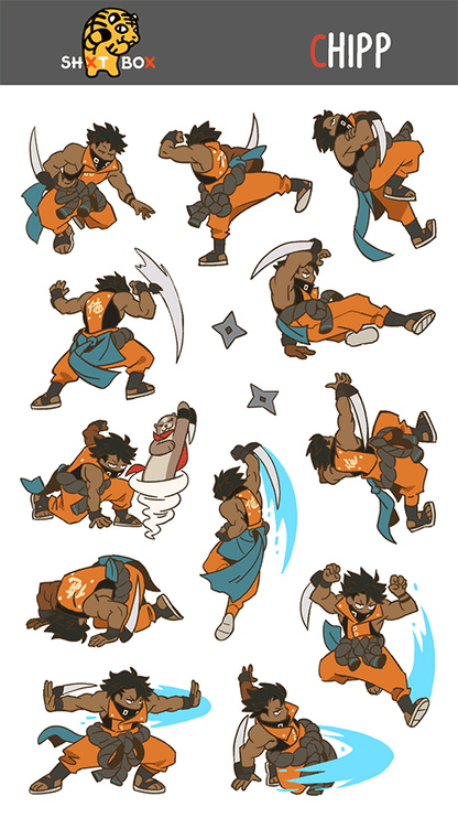 GGST CHIPP — Sticker Sheet