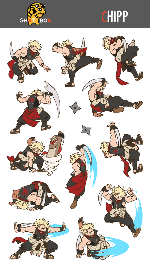 GGST CHIPP — Sticker Sheet