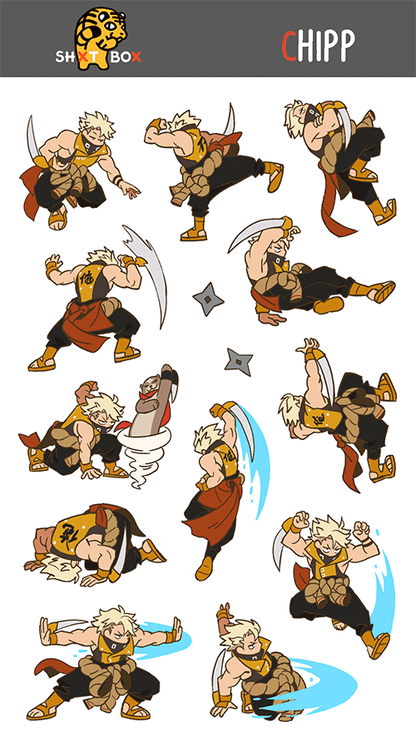 GGST CHIPP — Sticker Sheet