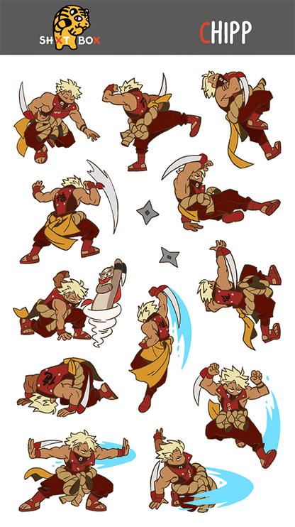 GGST CHIPP — Sticker Sheet