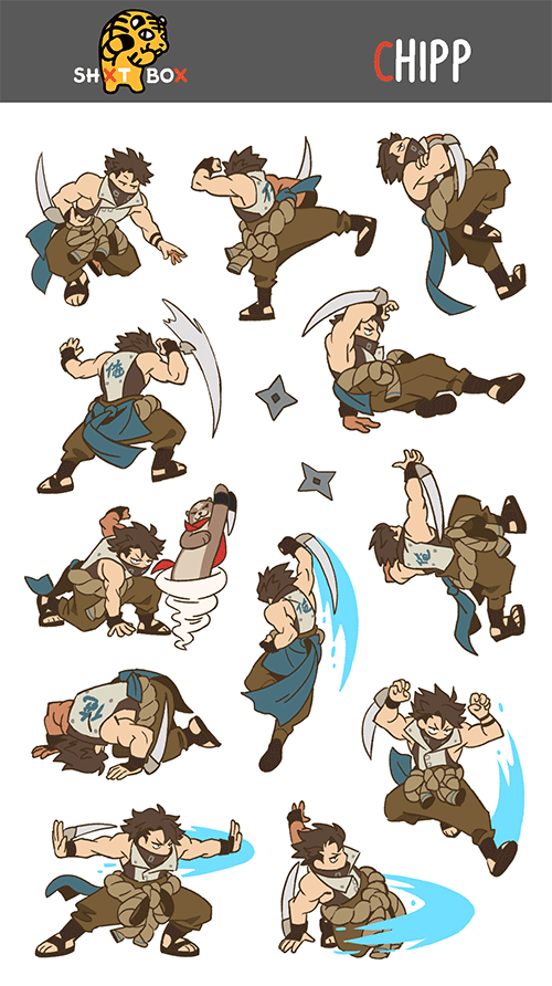 GGST CHIPP — Sticker Sheet