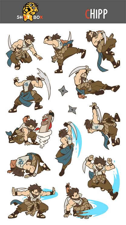 GGST CHIPP — Sticker Sheet
