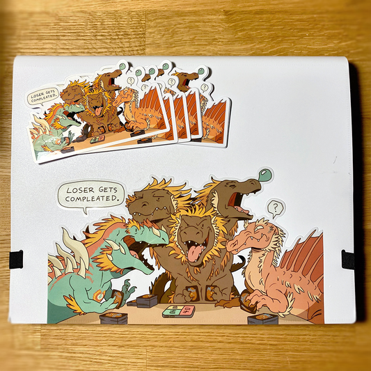 LOSER GETS COMPLEATED — Sticker