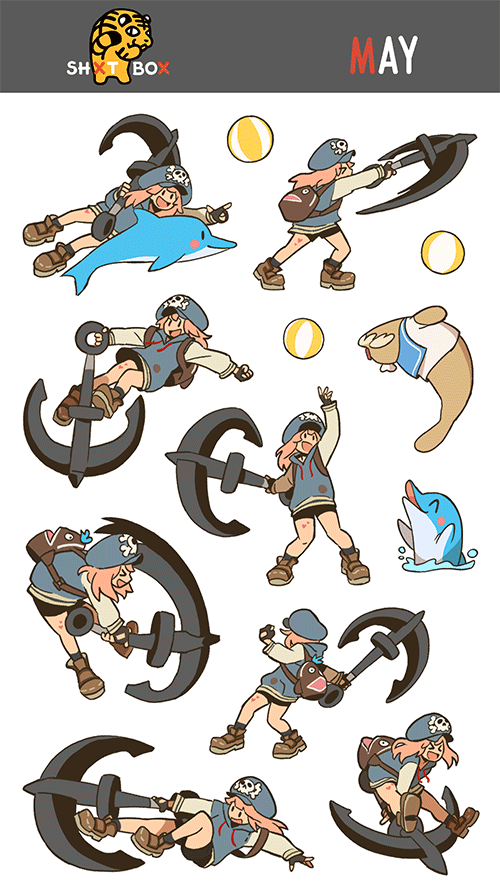 GGST MAY — Sticker Sheet